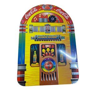 Vintage Coca Cola jukebox collectible tin